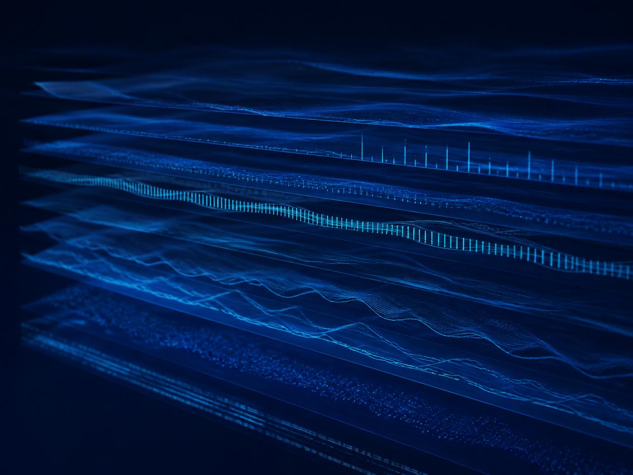 Layered multi-omic data strata with fine signal traces